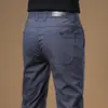 Calças Casuais de Alta Qualidade Pretas Italianas para Homens Outono e Inverno 2026 Elásticas Slim Retas Versáteis Business Simples Calças Sociais