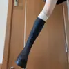 Meias Brancas de Cano Longo Femininas Meias Empilhadas Outono e Inverno com Botas Longas Conjunto para Pernas Meias Empilhadas para Panturrilha Botas de Cavaleiro Primavera e Verão