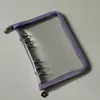 Estoque A6 Glitter PVC Adesivo Binder 6 Furos Clip Capa Armazenamento Caderno Diário