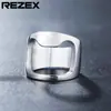 NK01 joyería de comercio exterior al por mayor europea y americana personalizada creativa abridor de botellas anillo de acero de titanio para hombre