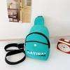 Bolso para Niños 2025 Primavera y Verano Nuevo Estilo Coreano Letra Bolso de Pecho para Bebé Guapo Niño Casual Combinable Bolso Bandolera Ligero