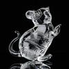 Cristal 12 Zodiaco Rata Buey Tigre Conejo Dragón Serpiente Caballo Oveja Mono Pollo Perro Cerdo Manualidades para la sala de estar Adornos decorativos del zodiaco