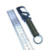 Hebilla Especial de Agente de Supervivencia Pedernal Hebilla Tejida de Forma Especial Llavero Camping Multifuncional Paracord Llavero de Colgado Rápido Accesorios