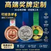Placas Metálicas Personalizadas, Medallas Deportivas Pintadas Hechas a Medida, Medallas Huecas para Eventos de Maratón