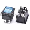 Interruptor basculante KCD4 de cuatro patas, dos posiciones, interruptor basculante de 25*31, 16A 250V, cuatro patas, dos posiciones, todo negro
