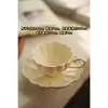 Juego de Tazas de Café Retro Jingdezhen Estilo Europeo Pequeña Taza de Cerámica de Lujo Creativo Pastoral Juego de Té de la Tarde Té Floral