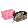 Bolsa Cosmética Láser Margarita Pequeña para Mujer, Portátil, Transparente, Neceser, Bolsa de Almacenamiento, Impermeable, Simple, PVC, Almacenamiento de Viaje