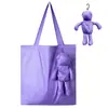 Novo Modelo Fabricante Fornece Boneca Urso de Pelúcia Sacola de Compras Dobrável Portátil Criativa Animal de Desenho Animado Bolsa de Armazenamento Atacado