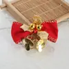 Mini Cascabeles Navideños Lazos Decoración para Envoltura de Regalos Navideños Accesorios para Colgantes Hechos a Mano DIY Materiales