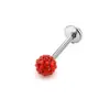 E-commerce transfronteiriço popular Shambhala bola completa de diamantes unha de lábio multi-cor brincos brilhantes piercing joias fábrica em estoque vendas diretas