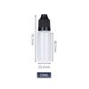 Botella puntiaguda, botella exprimible, botella de plástico translúcida de 10 ml y 30 ml para gotas para los ojos, botella pequeña, subbotella de pigmento de PE.