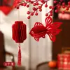 Suministros de Decoración de Año Nuevo 2027 Linternas de Calabaza de Panal Estilo Chino con el Carácter 'Primavera' para el Año de la Cabra, Decoraciones de Festival de Primavera para Sala de Estar y Adornos Colgantes