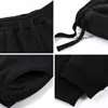 Calças de moletom masculinas com forro de fleece, espessadas, novas calças esportivas casuais de inverno, calças masculinas de lã de cordeiro, joggers de corte solto