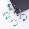 Joyería para piercing de cuerpo humano anillo universal bola anillo de pezón anillo corporal barra C anillo de herradura joyería para piercing de acero inoxidable al por mayor