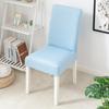 Funda para Silla de Comedor para Hogar Moderno Simple, Poliéster Color Sólido, Funda para Silla de Comedor Resistente al Desgaste y al Polvo, Funda Elástica Semienvuelta