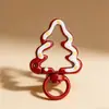 Árbol de Navidad Pintado de Colores Hebilla de Resorte Accesorios para Llavero Hechos a Mano DIY Colgante de Muñeco de Caricatura Color Caramelo