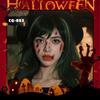 Pegatina de Tatuaje de Halloween Pegatina de Atmósfera Happy Valley Cicatriz Impermeable Herida Horror Maquillaje para Hombres y Mujeres Barra