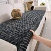 Novo produto transfronteiriço: almofada de sofá de pelúcia espessa com borda larga, capa antiderrapante para assento de sofá, tecido de capa de linha reta, atacado, capa de inverno