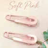 Presilhas Bico de Pato de 6cm em Cores Doces de Verão, Presilhas de Metal Estilo Coreano para DIY, Acessórios de Penteado, Presilhas que Não Marcam