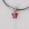 Accesorios de moda europeos y americanos al por mayor Colgante de mariposa de diamantes de gota de aceite DIY Cuentas de agujero grande de aleación Venta directa de fábrica