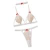 Comércio Exterior da Amazon Europa e Estados Unidos quente sexy ultra-fino perspectiva sexy conjunto de lingerie cor sólida tentação fornecimento atacado