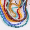 Accesorios para Joyería DIY Transfronterizos Cuentas Sueltas de Cristal Cuentas Planas Cuentas de Rueda 4/6/8/10mm Color Estándar Cadena Completa Venta al Por Mayor