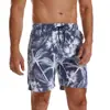 Comercio exterior Pantalones de playa de secado rápido para hombre a rayas estampado europeo y americano tela lavada bañadores transfronterizos talla grande shorts casuales
