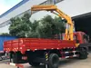 Fábrica directa de Jiangsu Dongfeng Royal Tiger puente simple 10 toneladas camión grúa con brazo plegable grúa pequeña de brazo plegable