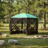 Tienda de Campaña Hexagonal Resistente a la Intemperie para Exteriores Transfronteriza con Visibilidad de Seis Lados, Venta al por Mayor Personalizada OEM
