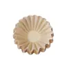 Papel de Filtro para Café Preparado a Mano Cónico en Forma de V en Forma de Abanico Ondulado Papel para Café Redondo Papel de Filtro Italiano en Stock