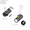 Transfronterizo Nuevo Caliente LED Portátil Luz Fuerte Mini Linterna Llavero Aleación de Aluminio Carga Exterior Especial