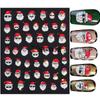 Adesivos de Nail Art Cross-border Novos Adesivos de Inverno Natal Aurora Papai Noel Floco de Neve Árvore de Natal Adesivos de Unhas