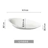 Vajilla Creativa Estilo Chino para Comedor Privado de Hotel: Plato Inclinado para Platos Fríos, Plato Caliente, Plato de Porcelana, Presentación de Plato Frío de Porcelana Blanca Pura