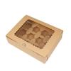 Empaque para hornear 2 4612 mayoreo caja Maffen piel de vaca caja de papel para cupcake caja para tarta de huevo caja de embalaje para nieve Mei Niang