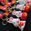 Mascote Criativo Saco da Sorte Coelho Chaveiro Tridimensional Pingente de Bolsa Pingente de Coelho Boutique