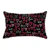 Funda de Almohada para el Día de San Valentín Transfronteriza, Decoración de Ambiente Festivo, Funda de Cojín para Sofá del Hogar, Funda de Cojín para Dormitorio con Estampado de Amor