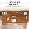 Escritorio de Computadora Doble para el Hogar con Patas de Madera Maciza Mesa de Estudio para Llevar a la Sala de Estar Escritorio Simple Grande Largo Banco de Trabajo Escritorio de Oficina