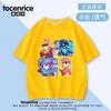 Camiseta de Manga Corta para Niño de Estilo Occidental Nuevo Transfronterizo Verano Nuevo Estilo Top para Niños Verano para Niñas 6