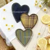 ¡Gran Venta en Stock! Set de Parches de Tela con Fragancia Suave y Diseño de Corazón, Accesorios de Fundas para Teléfono Móvil Coreanas de Moda, Pegatinas de Parches Bordados