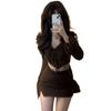 Comércio Exterior Transfronteiriço Primavera e Verão Novo Estilo Hot Girl Americana Pura Luxúria Conjunto de Duas Peças com Saia Justa ao Corpo para Mulheres