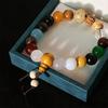 Pulseira de Bodhi Oito Dezoito Sementes Guofeng Lingyin Sentimento Retrô de Alto Padrão Pulseira de Contas de Buda de Alto Padrão Pulseira Antiga de Contas