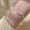 Pulseira de camada dupla para meninas estilo ins frio design de nicho moda simples requintada metade pulseira metade corrente