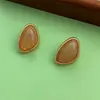 Colar e Brincos de Citrino Natural com Design de Nicho para Mulheres, Luxo Leve, Estilo Étnico de Alta Qualidade, Brincos para o Dia a Dia, Corrente para Suéter