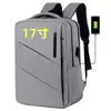 Mochila de Negócios Transfronteiriça Masculina Multifuncional à Prova d'Água para Computador 17 Polegadas Grande Capacidade Mochila Escolar para Estudante Bolsa de Viagem