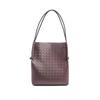 Fábrica nova pele de carneiro balde mãe saco versátil commuter ombro bag textura moda tecido saco de couro genuíno bolsa feminina