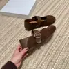 Sapatos Femininos Mary Jane Frances Super Macios 2025 Outono Novo Retro Planos Duas Formas Uma Tira Boca Rasa