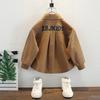 Camisa de Otoño para Niños con Puño de Canalé Estilo Coreano Camisa Casual Elegante para Niños Pequeños Top de Moda