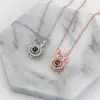 Um Cervo Tem Você Colar de Projeção 100 Línguas para Mulheres Nicho Luz Luxo Versátil Moda Presente para Namorada Corrente da Clavícula