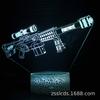 Serie de pistolas de venta caliente transfronteriza lámpara de noche 3D luz de mesa colorida con control remoto táctil enchufe luz de regalo luz visual LED