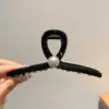 Pinza para el pelo de estrella con garra y estampado de leopardo estilo retro, dulce y fresca, para recogidos, pinza de acetato de gato y tiburón, accesorio de pelo elegante en forma de corazón